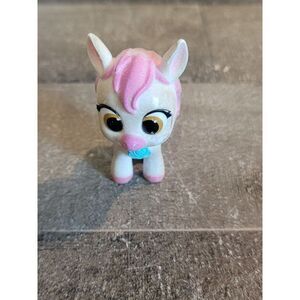 Baby pink white horse AS IS doll accessory toy figure pet